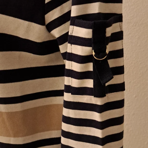 White Stag size Small Stripped Top. Made with 3% Spandex and 97% Cotton - Picture 2 of 3